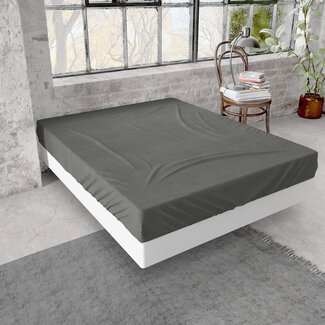 Dreamhouse Premium Flanellen Hoeslaken Antraciet 180 x 200/210