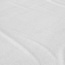 Flanellen basic hoeslaken wit 140 x 200
