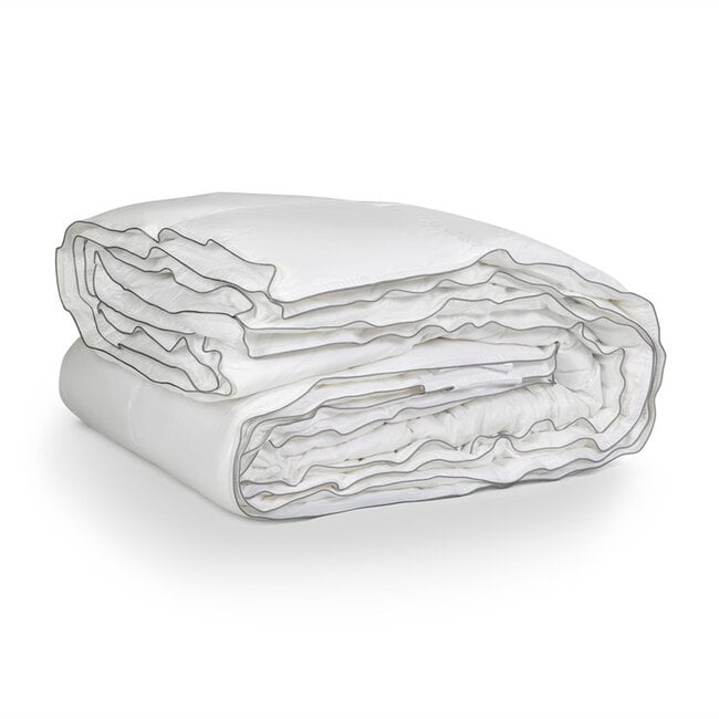 Percale Katoen Touch 4-seizoenen dekbed wit - 200x220 cm