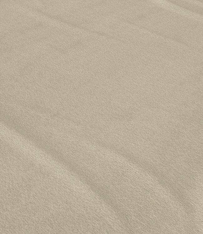 Premium flanellen hoeslaken taupe 200 x 200/220