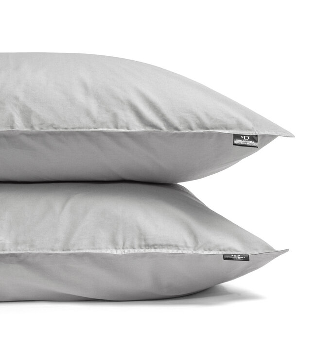 Egyptisch katoen uni dekbedovertrek grijs 200 x 200/260