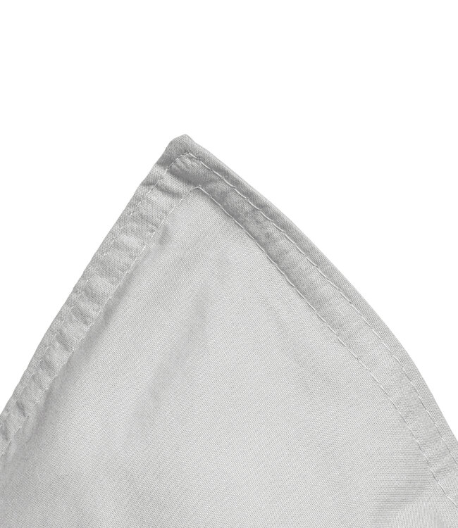 Egyptisch katoen uni dekbedovertrek grijs 200 x 200/260