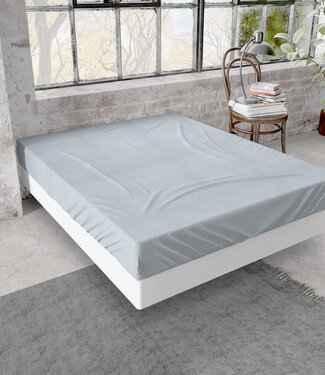 Dreamhouse Premium flanellen hoeslaken grijs 160 x 200/210