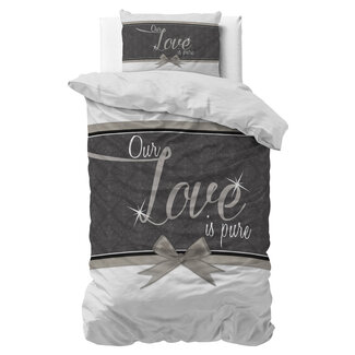 Sleeptime Pure Love White 140 × 200/220 - Duvet Cover