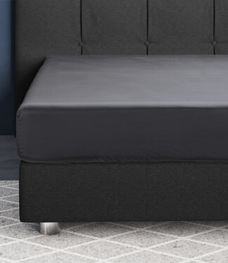 Primaviera Deluxe Satijnen Hoeslaken Antraciet 90 x 200