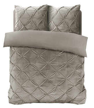 Sleeptime Fluwelen pintuck zand 140 x 200/220