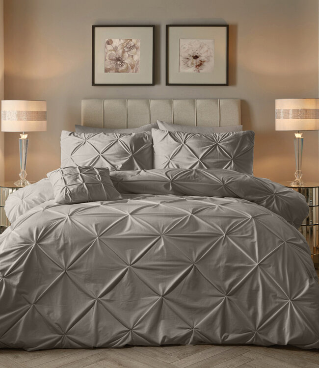 Fluwelen pintuck zand 140 x 200/220