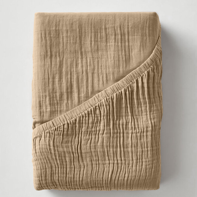Dreamhouse Muslin nude 160 × 200 + 30 - Fitted Sheet