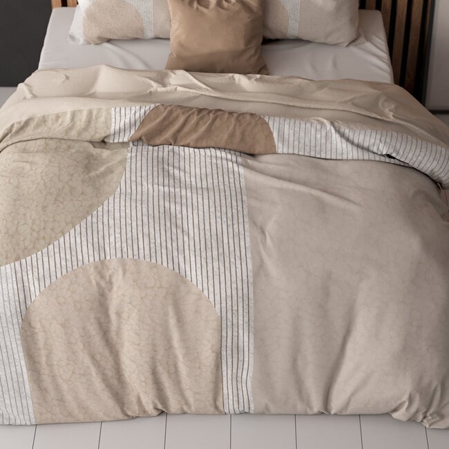 Linnick Teddy print cream 240 × 200/220 - Duvet Cover