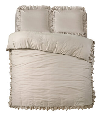 Sleeptime Ruffles Taupe 240 x 200/220