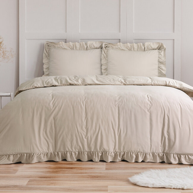 Ruffles Taupe 240 x 200/220