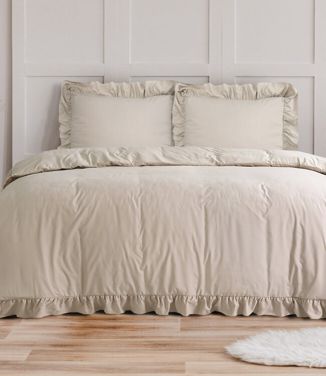 Ruffles Taupe 240 x 200/220