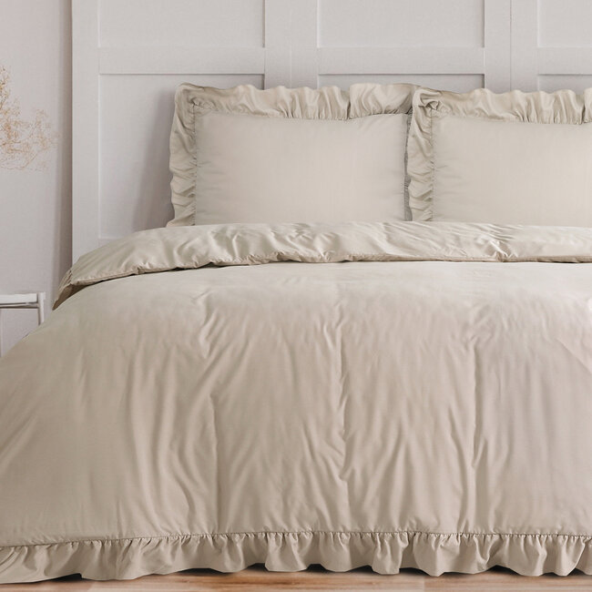 Ruffles Taupe 240 x 200/220
