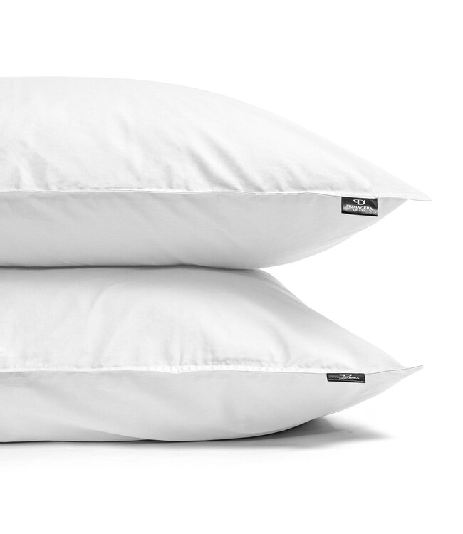 Egyptisch katoenen uni dekbedovertrek wit 240 x 200/260