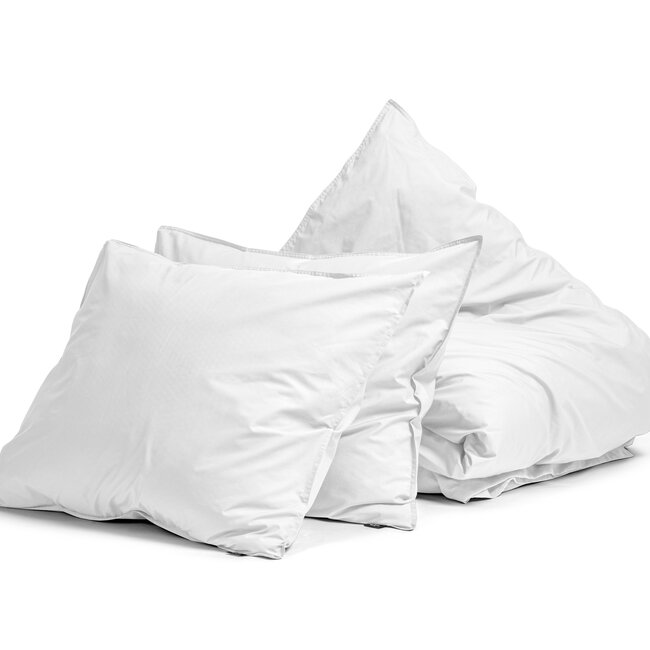 Egyptisch katoenen uni dekbedovertrek wit 240 x 200/260