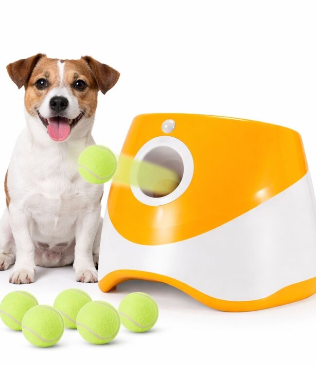 Automatische Ballenwerper - Oplaadbaar - 3 Werpsafstanden - 6 ballen