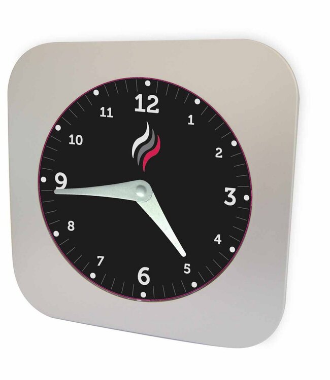 Wandklok met rookmelderfunctie