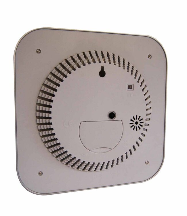 Wandklok met rookmelderfunctie