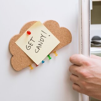 Mad Monkey Magnetisch Prikbord van Kurk - Wolk