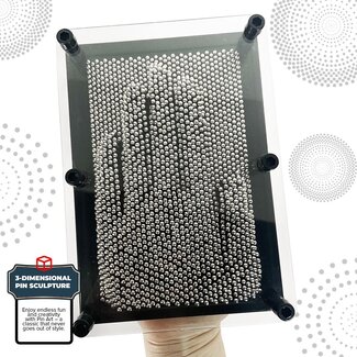 Mad Monkey Mad Monkey - Handafdruknaalden 3D-spijkerbord, nagelafbeelding, zwart, zilver