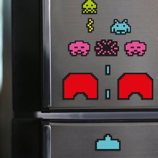 Mad Monkey Space Invaders - Magnetische pinnen