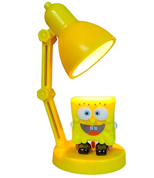 Spongebob Squarepants minilamp, met aankoppelbaar verzamelfiguur, ideaal voor Spongebob-fans