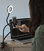 Vlogging Light - LED Selfie Ring Light met Smartphone Houder