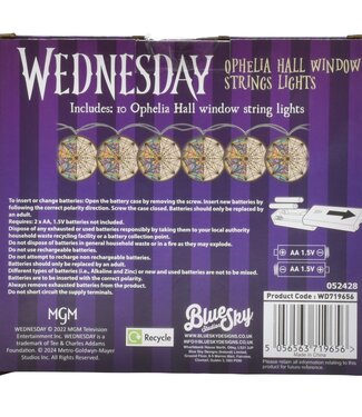 Mad Monkey Woensdag - Lichtketting "Ophelia Window"