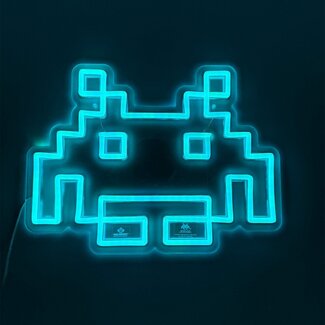 Mad Monkey Space Invaders - Neon-logo Lampe