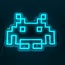 Space Invaders - Neon-logo Lampe