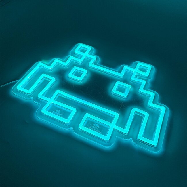 Space Invaders - Neon-logo Lampe