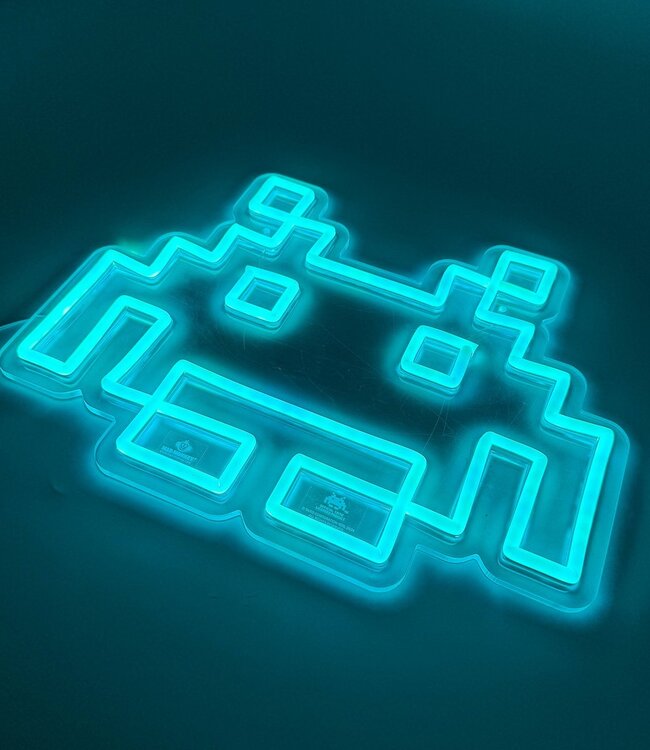 Space Invaders - Neon-logo Lampe