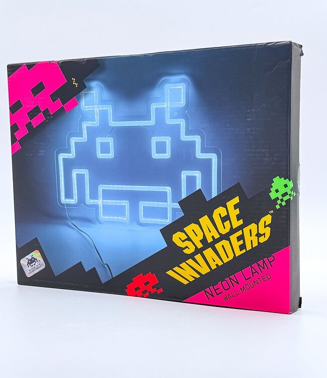 Space Invaders - Neon-logo Lampe