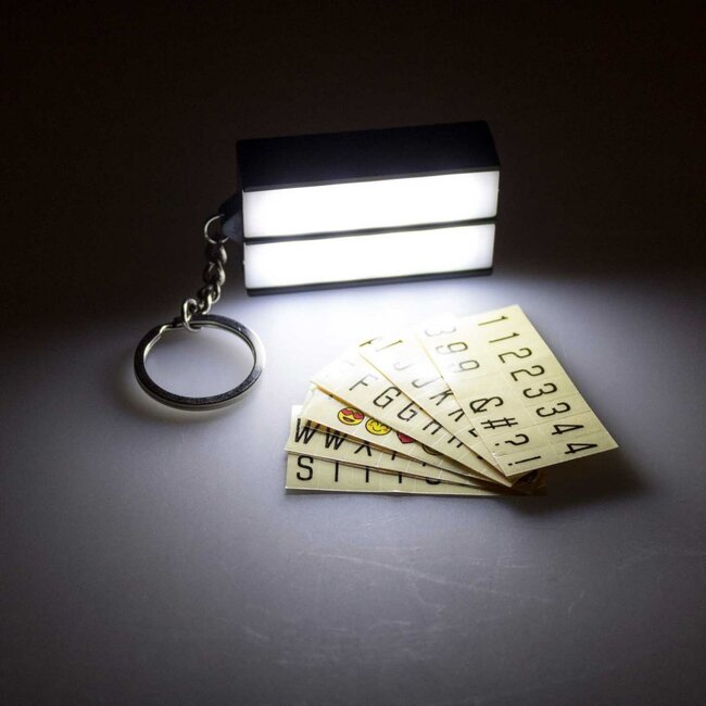 LED retro lichtbak - sleutelhanger (mini lichtbak)