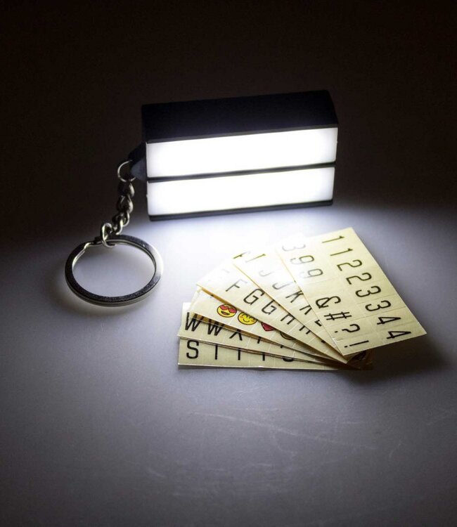 LED retro lichtbak - sleutelhanger (mini lichtbak)