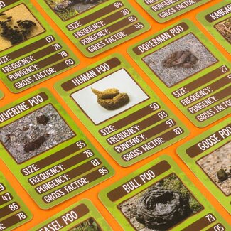 Mad Monkey Kaartspel "Power-Poo" (kwartet)