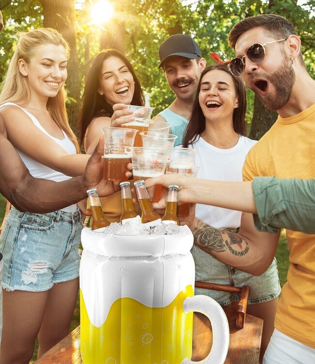 Mad Monkey - Opblaasbare bieremmer als drankkoeler