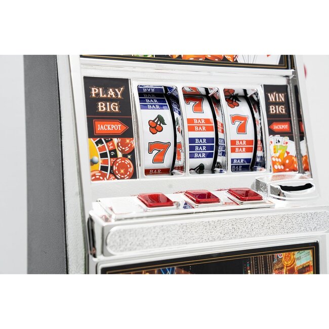 Slot Machine XL - gokautomaat met spaarpot (incl. licht en geluid)