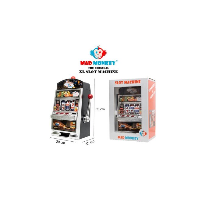 Slot Machine XL - gokautomaat met spaarpot (incl. licht en geluid)