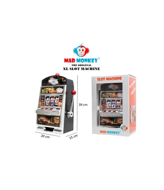 Slot Machine XL - gokautomaat met spaarpot (incl. licht en geluid)