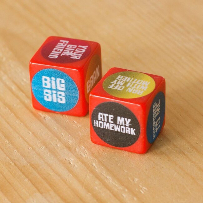 Dobbelspel "Excuse Dice"