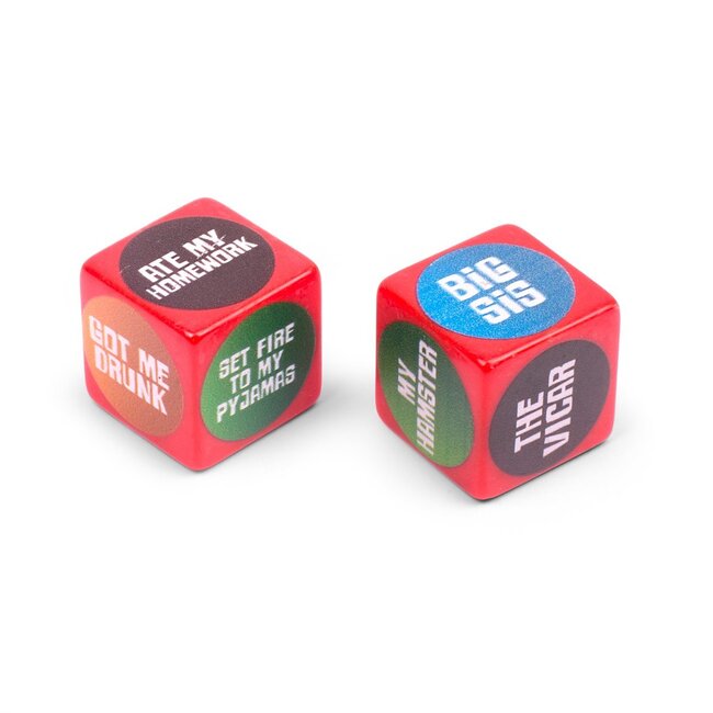 Dobbelspel "Excuse Dice"