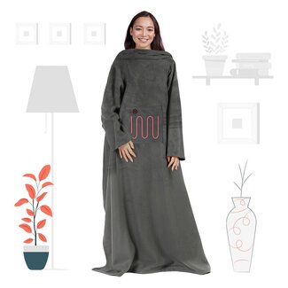 Mad Monkey Mad Monkey - Verwarmdeken Grijs