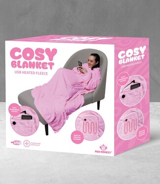 Mad Monkey Mad Monkey - Verwarmdeken Roze