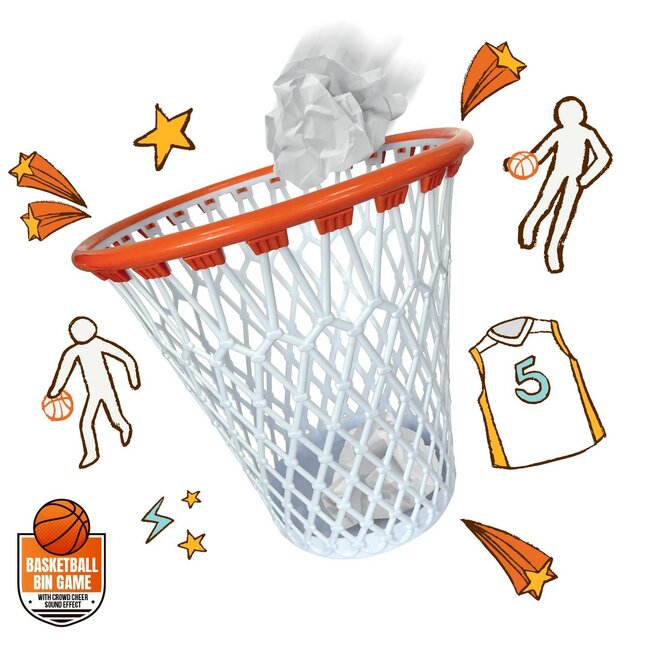 Mad Monkey - Prullenbak Basketbalring, Prullenbak Basketbal, Basketbaldecoratie voor kamer, Cadeaus voor jongens
