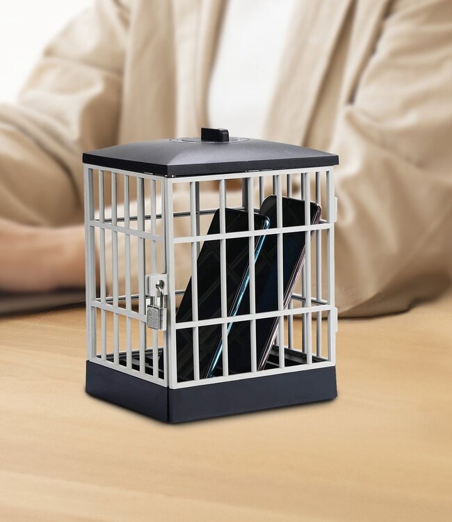 Mad Monkey - Mobiele telefoongevangenis met timer en sleutel - De ultieme oplossing voor mobiele telefoonverslaafden