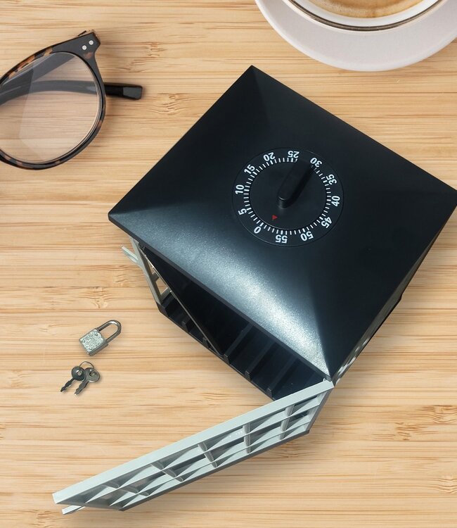 Mad Monkey - Mobiele telefoongevangenis met timer en sleutel - De ultieme oplossing voor mobiele telefoonverslaafden