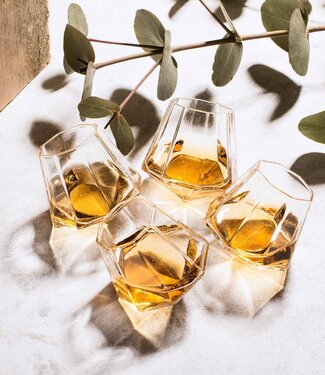 Mad Monkey Mad Monkey - Diamond Shot Glasses (set van 4) met geschenkverpakking