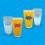Space Invaders - glazen set van 2 - met kleurwissel