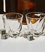 Whiskyglazen - Twisted (set van 2) incl. 2 ijsstenen (koelstenen)